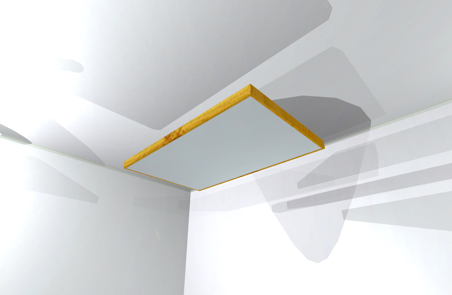 CEILING BAFFLE - Aluminum & Golden Pecan