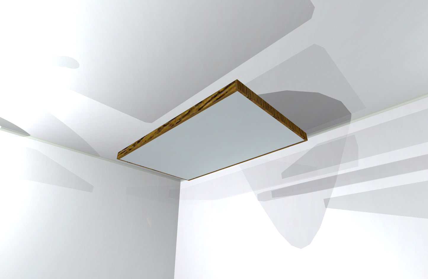 CEILING BAFFLE - Aluminum & Special Walnut