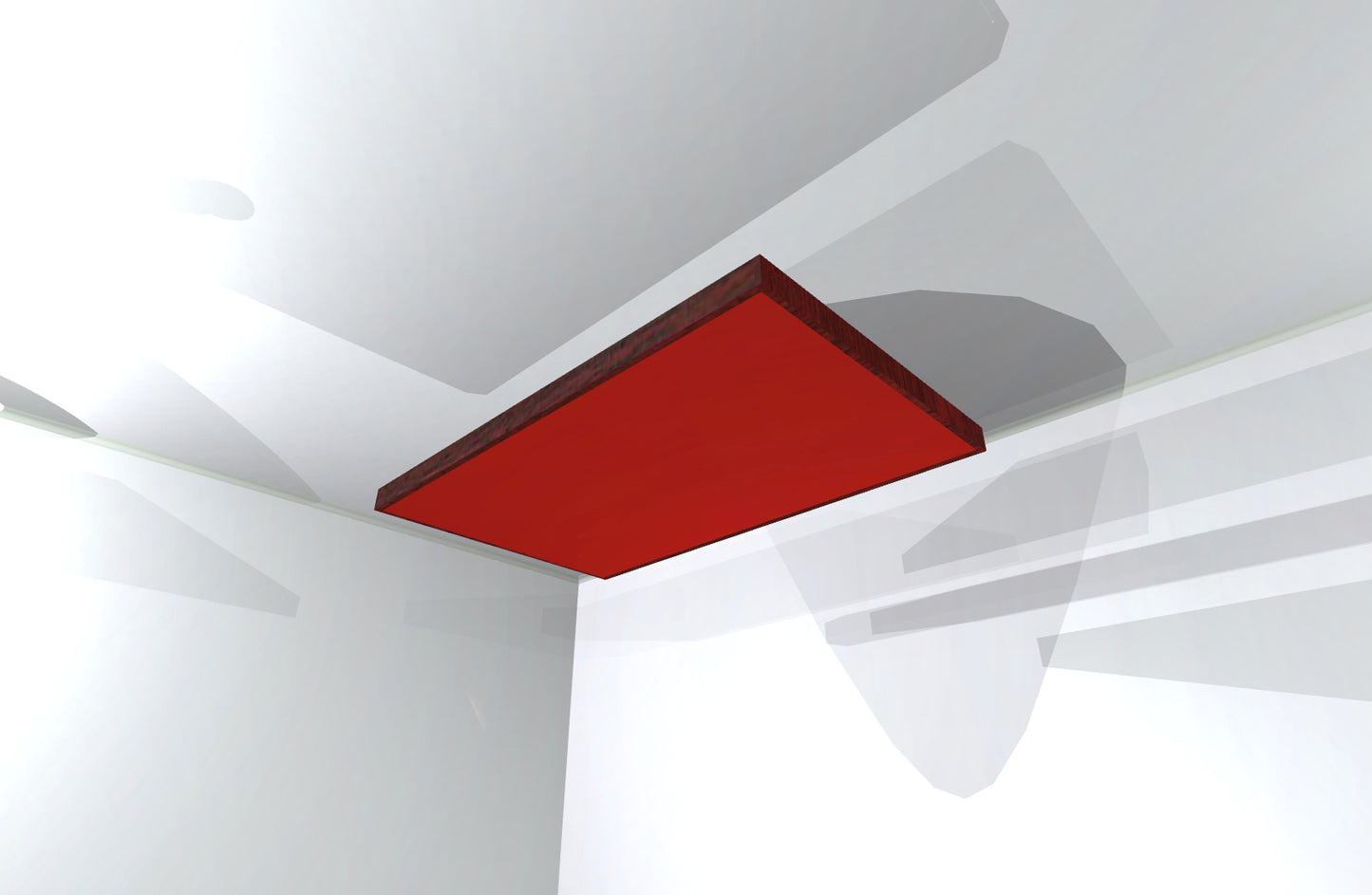 CEILING BAFFLE - Cool Red & Red Mahogany