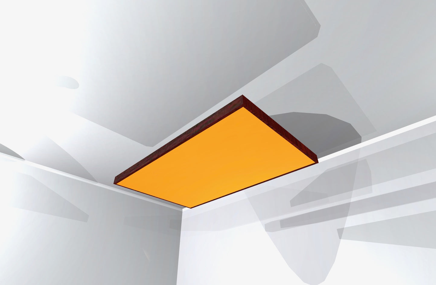 CEILING BAFFLE - Gold & Red Mahogany