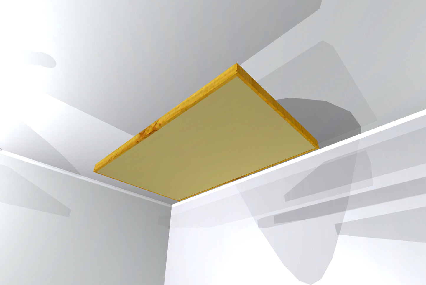 CEILING BAFFLE - Khaki & Golden Pecan