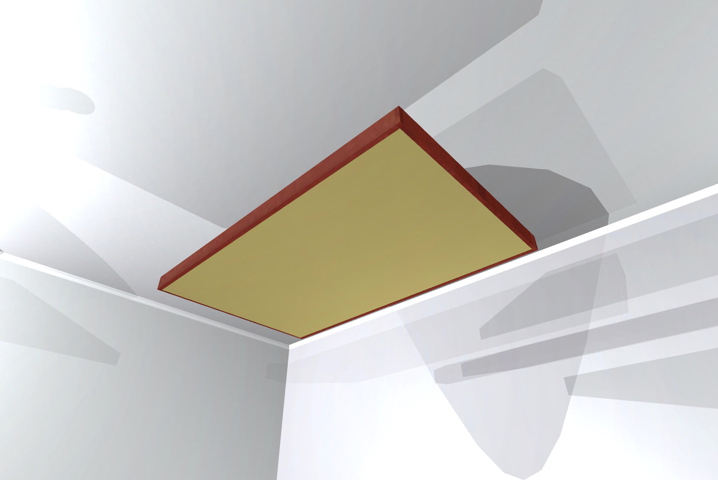 CEILING BAFFLE - Khaki & Gunstock