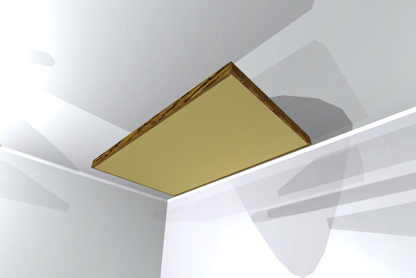 CEILING BAFFLE - Khaki & Special Walnut