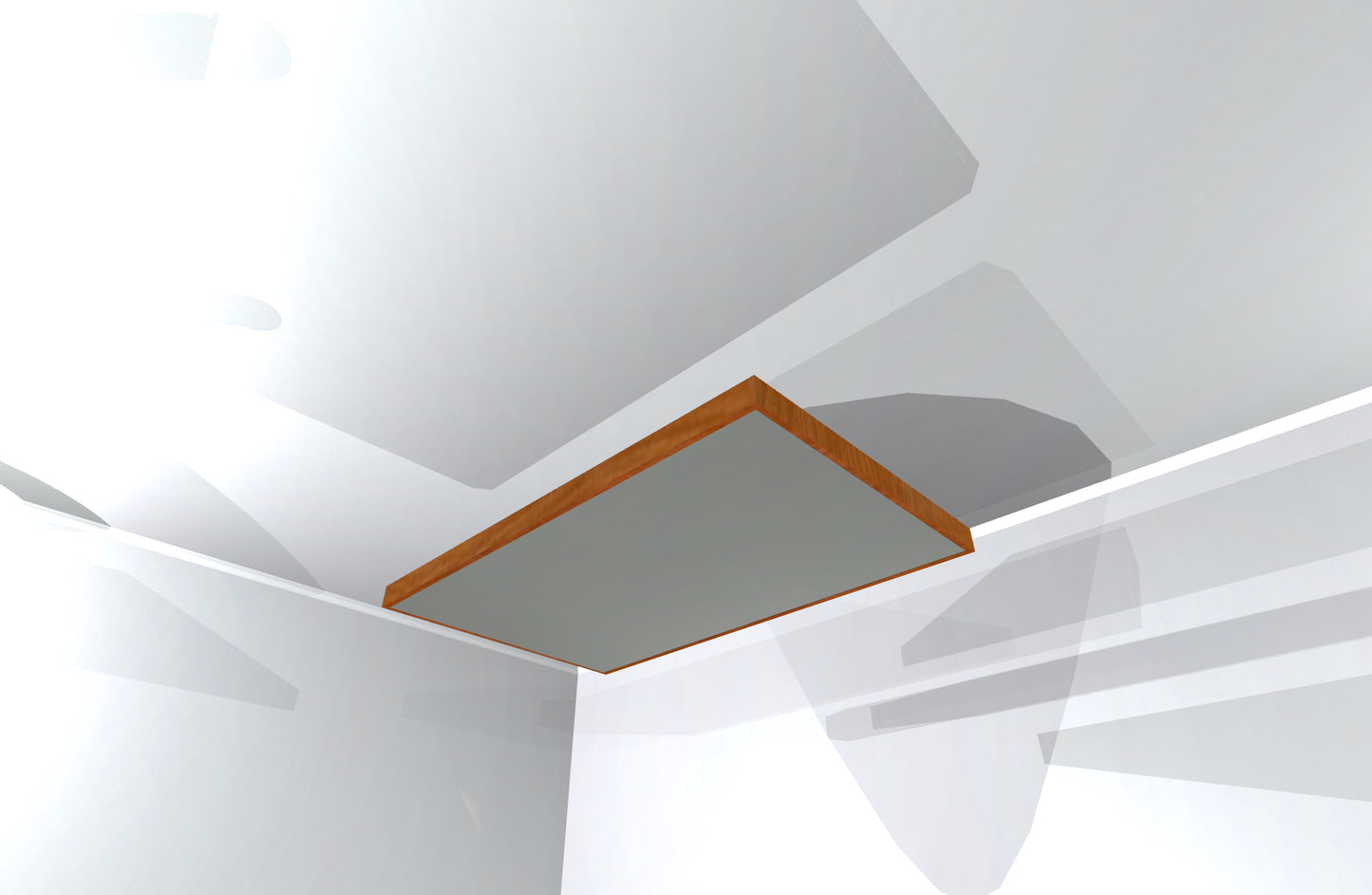 CEILING BAFFLE - Steel Grey & Gunstock