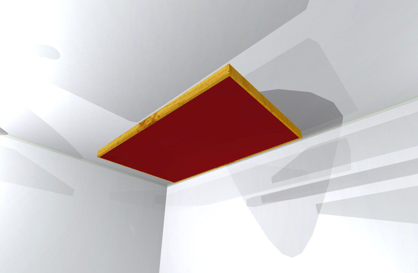 CEILING BAFFLE - Wine & Golden Pecan