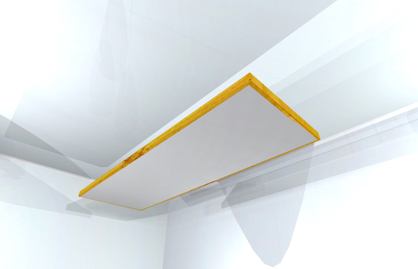CEILING BAFFLE - Aluminum & Golden Pecan