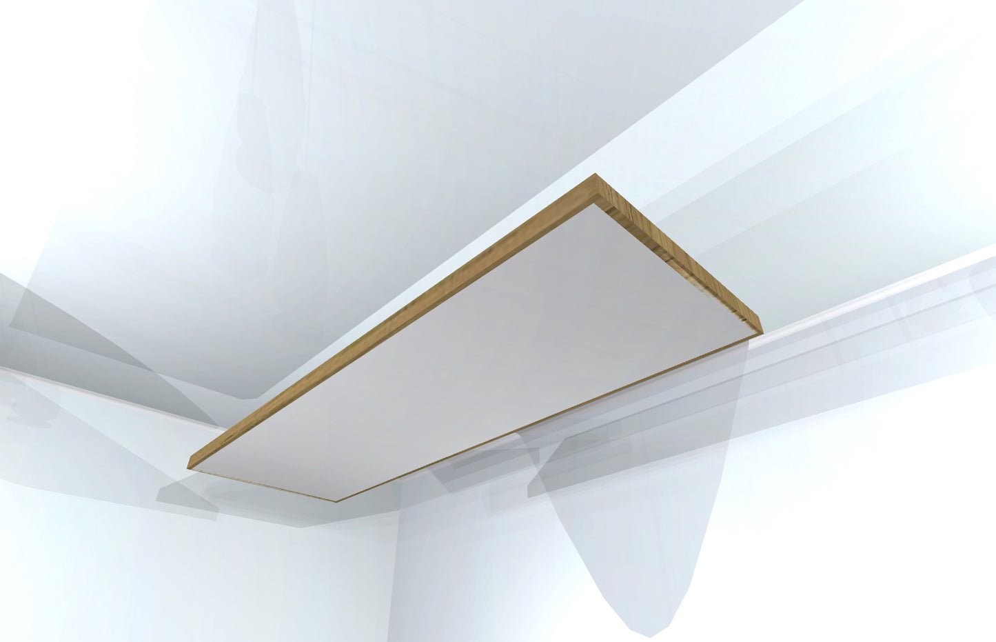 CEILING BAFFLE - Aluminum & Special Walnut