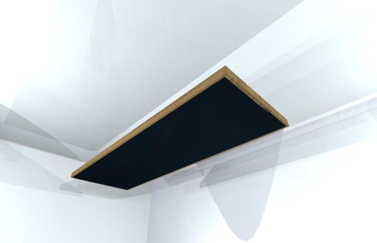 CEILING BAFFLE - Black & Special Walnut