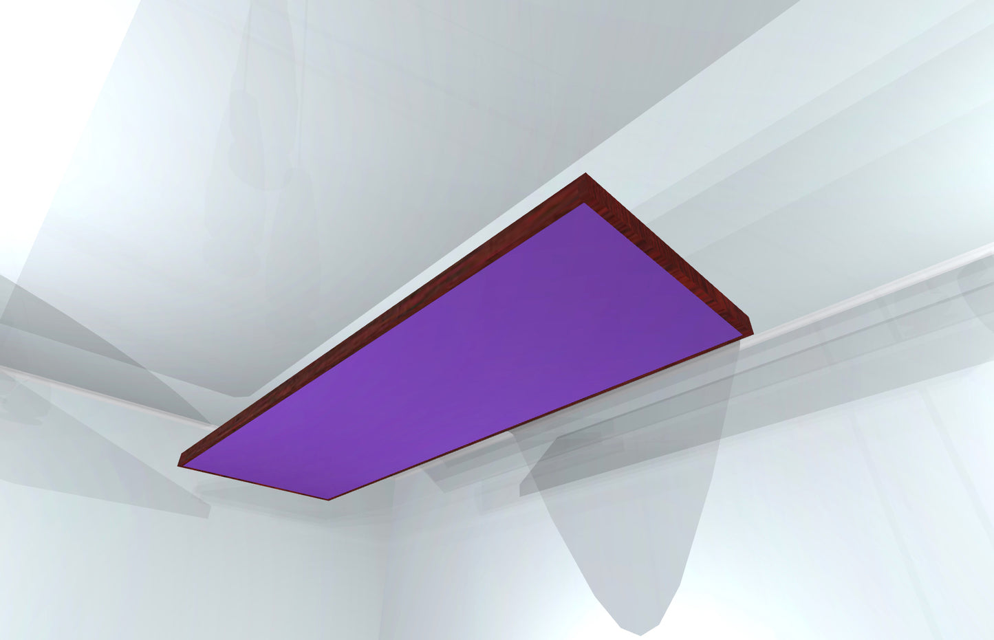 CEILING BAFFLE - Grape & Red Mahogany