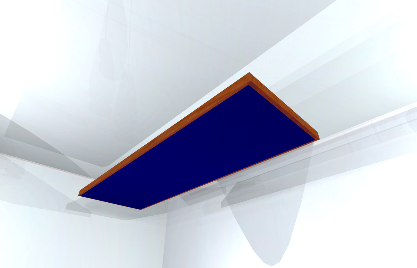 CEILING BAFFLE - Navy Blue & Gunstock