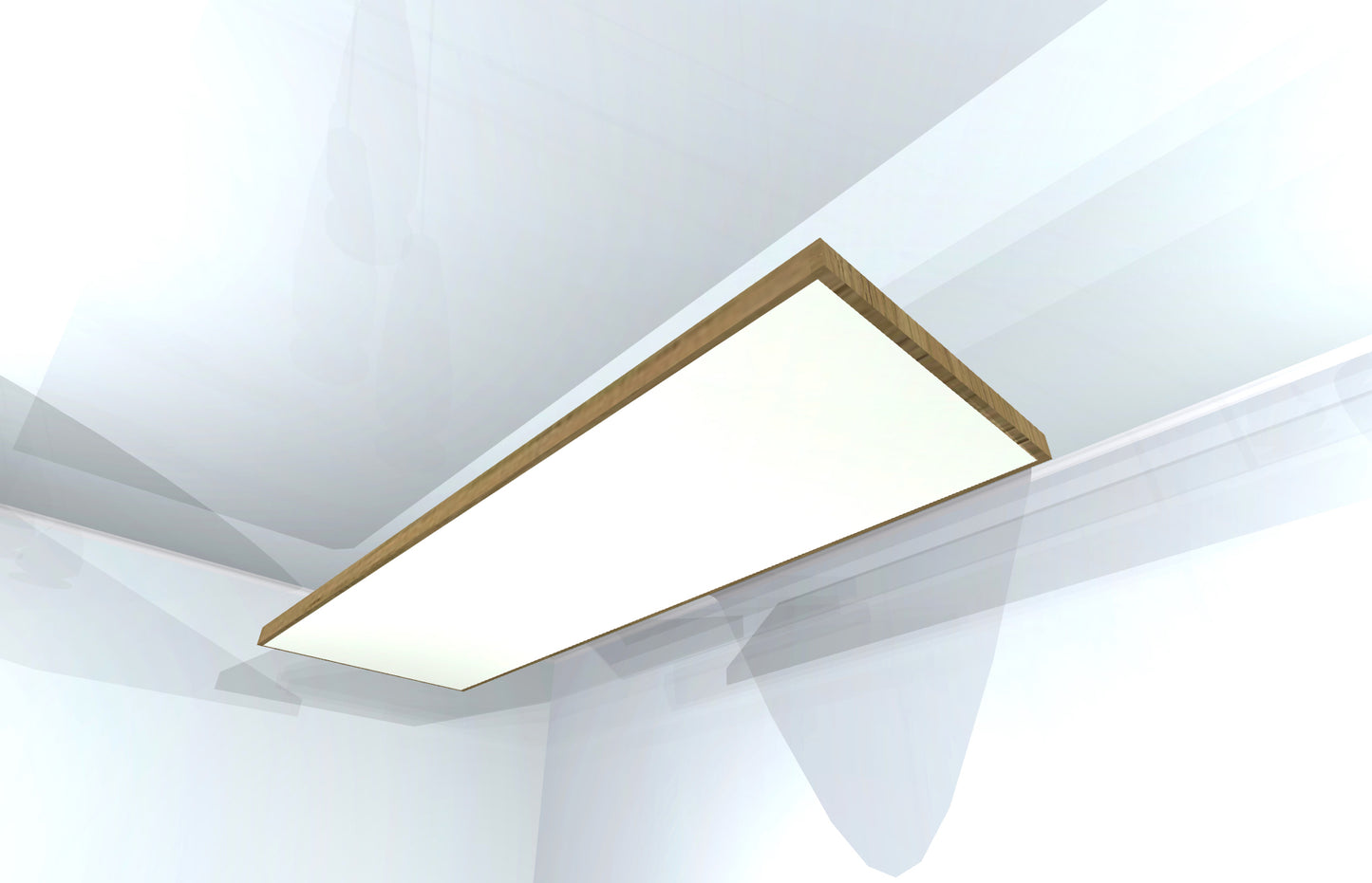 CEILING BAFFLE - White & Special Walnut