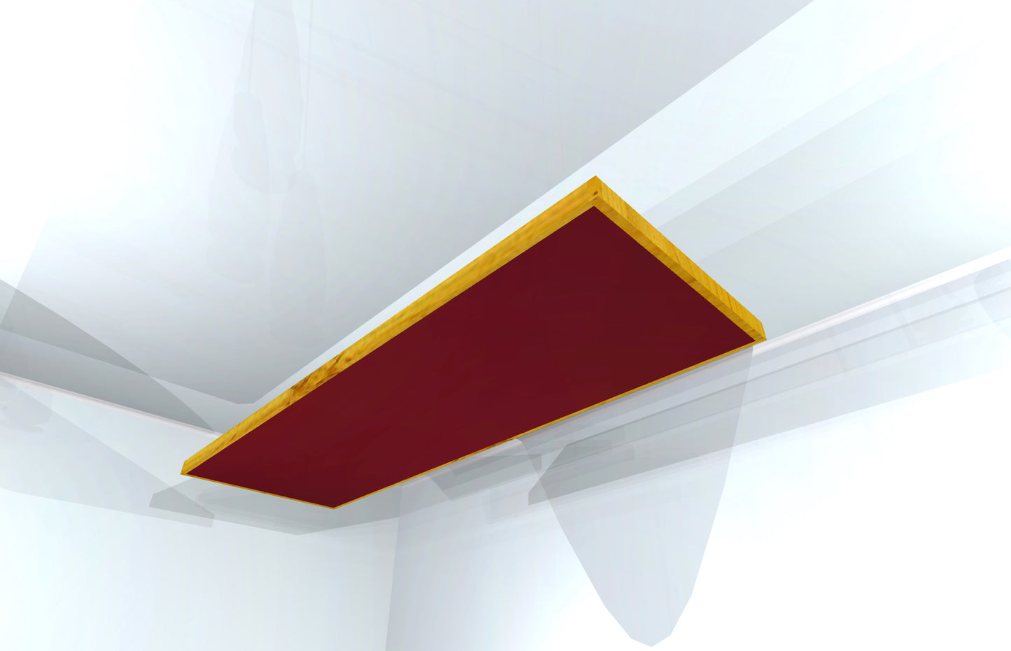 CEILING BAFFLE - Wine & Golden Pecan