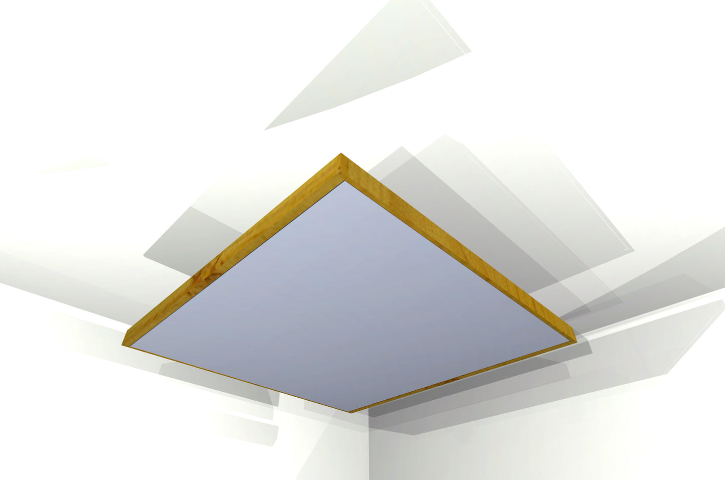 CEILING BAFFLE - Aluminum & Golden Pecan