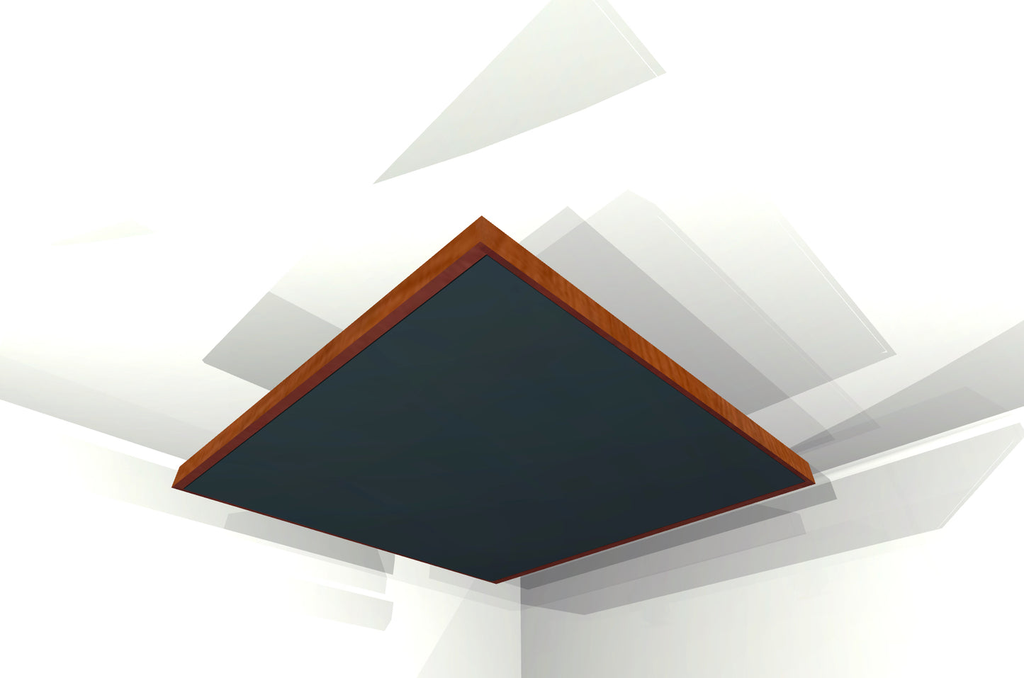 CEILING BAFFLE - Black & Gunstock
