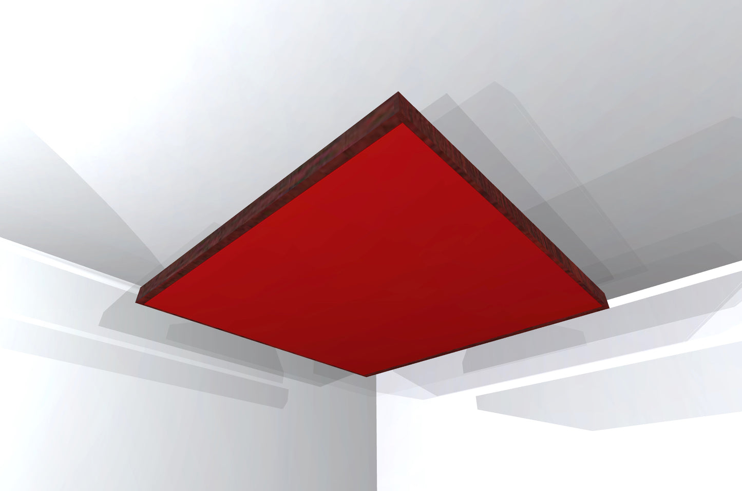 CEILING BAFFLE - Cool Red & Red Mahogany