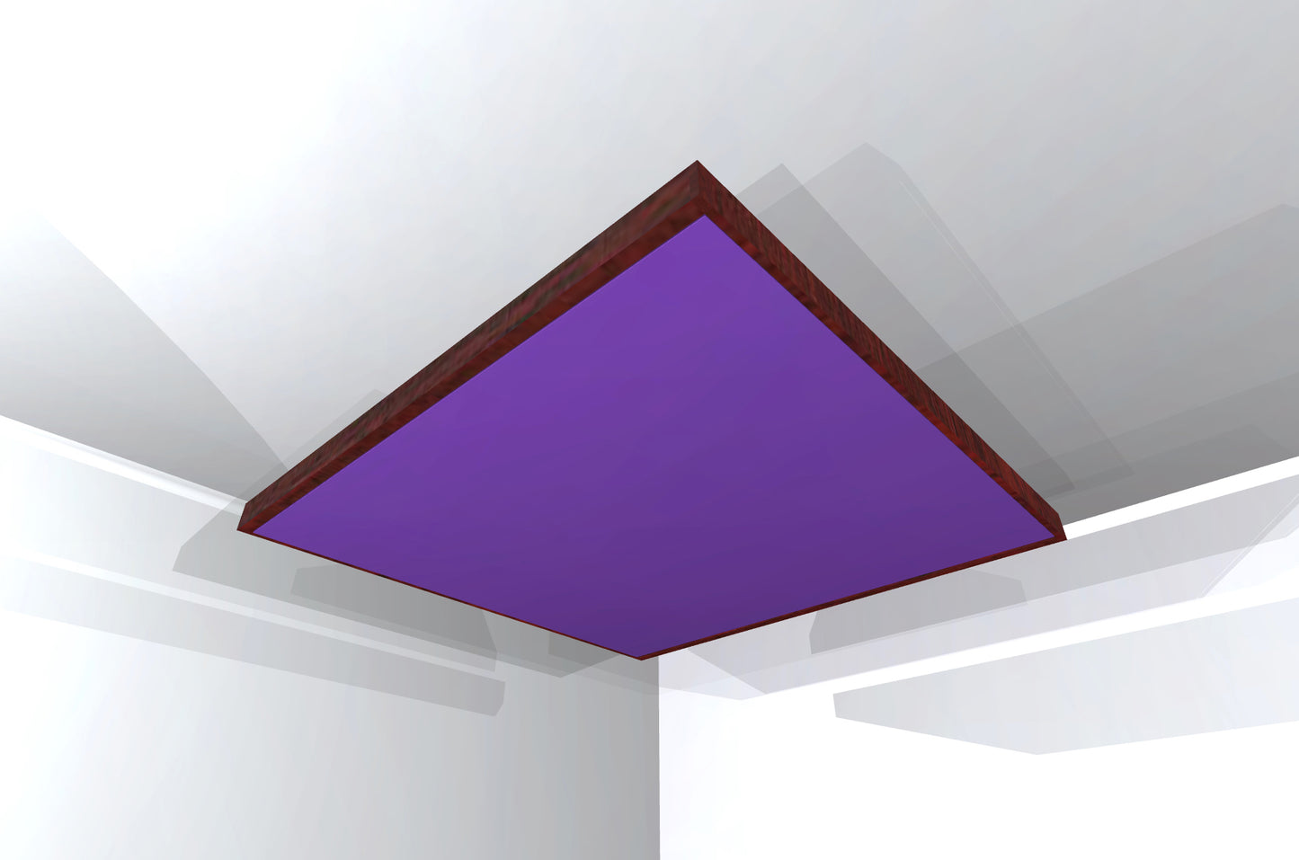 CEILING BAFFLE - Grape & Red Mahogany