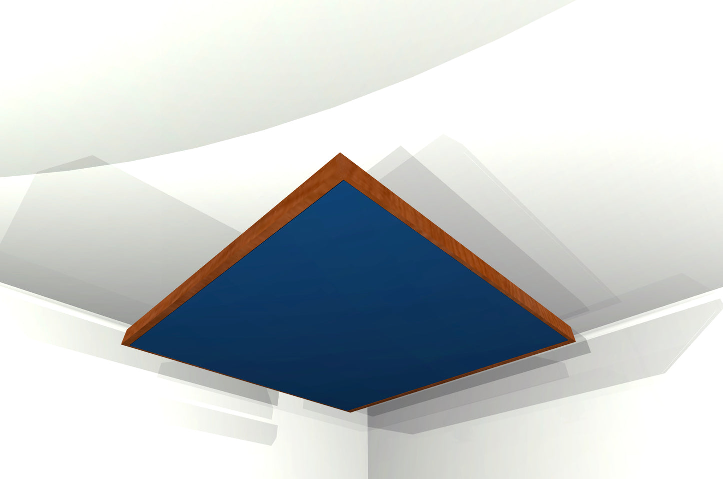 CEILING BAFFLE - Navy Blue & Gunstock