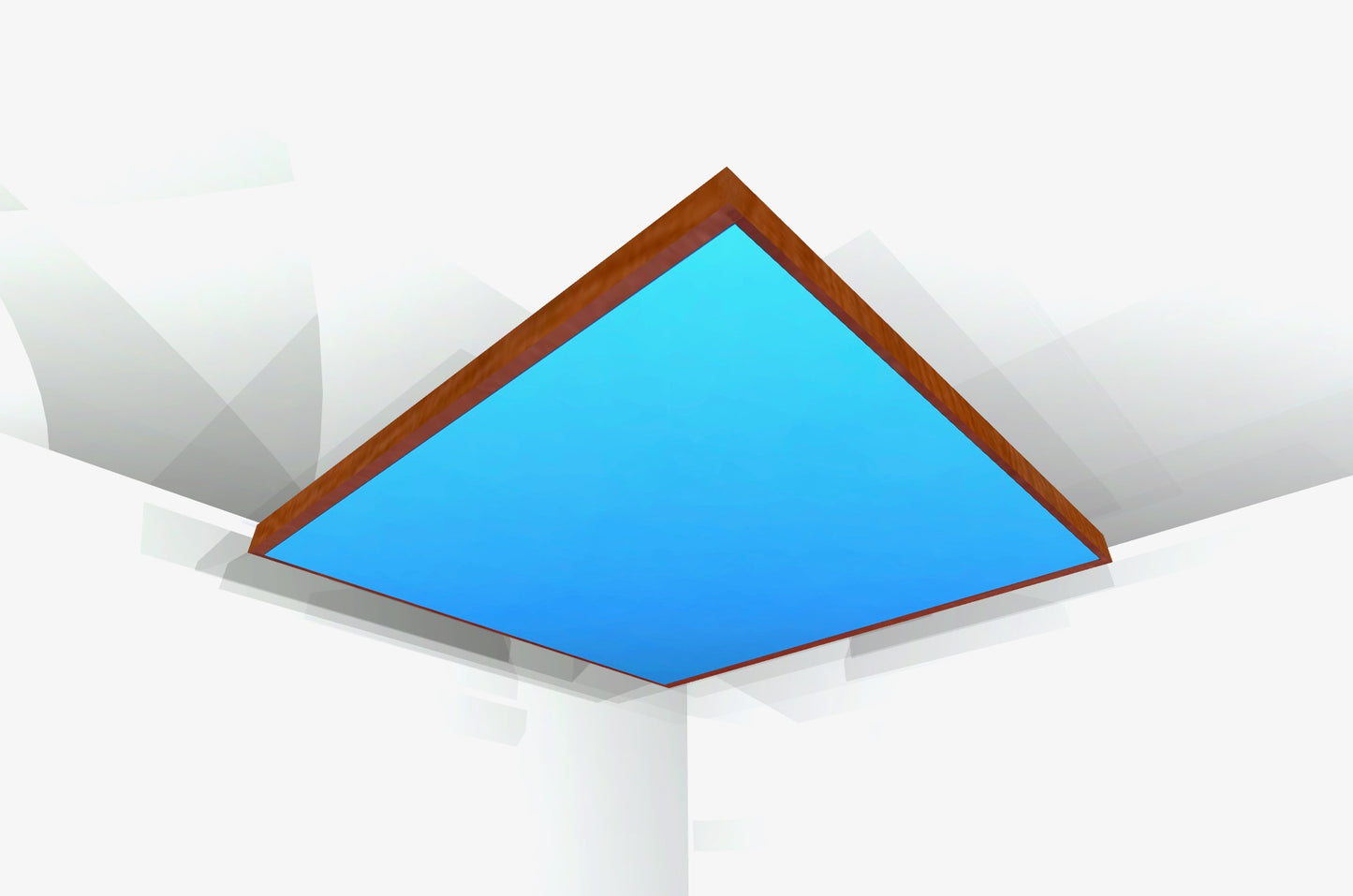CEILING BAFFLE - Sky Blue & Gunstock
