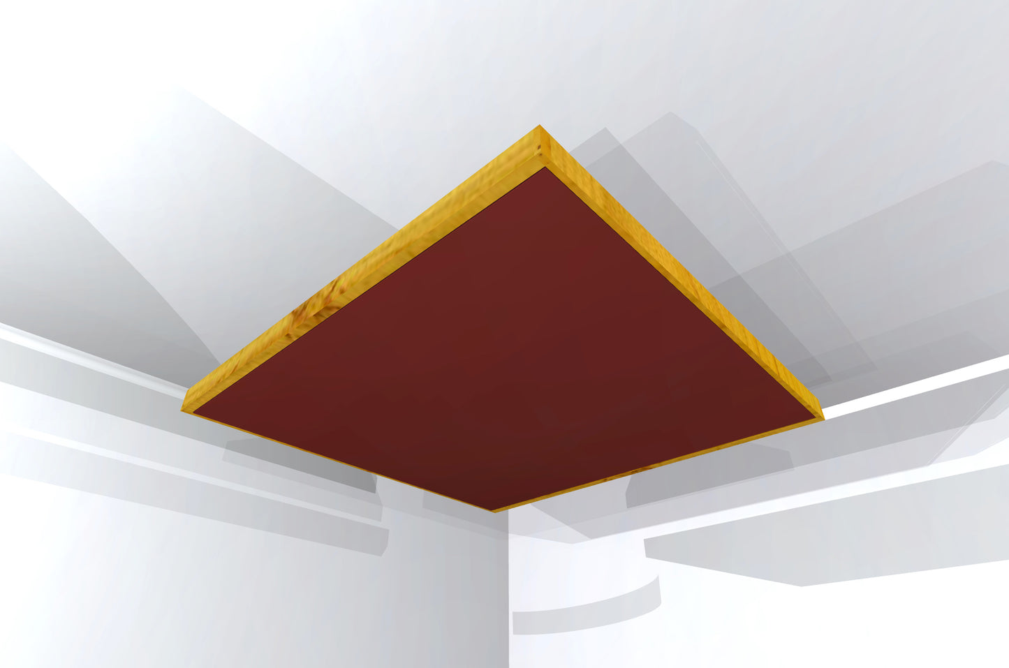 CEILING BAFFLE - Wine & Golden Pecan