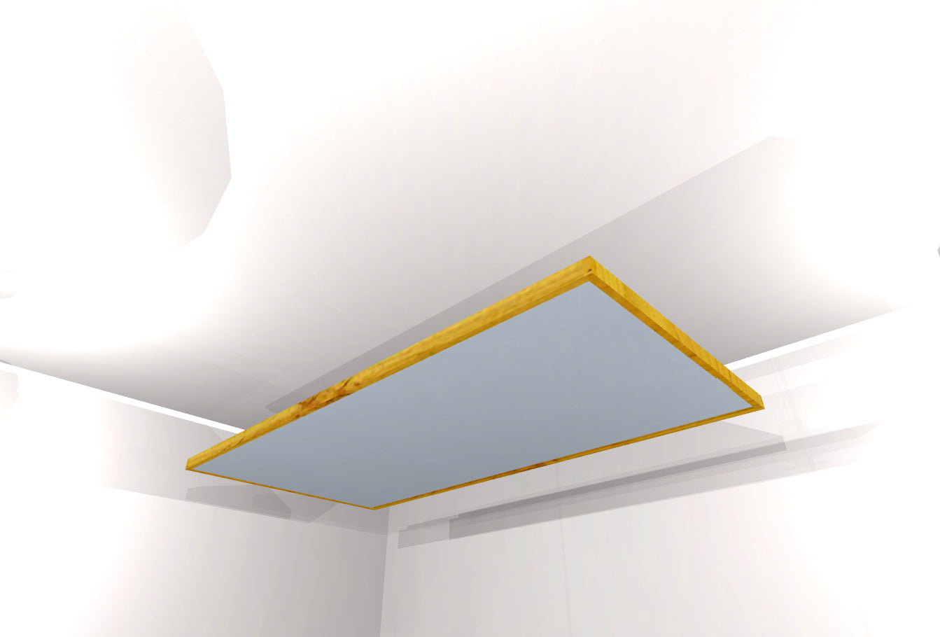 CEILING BAFFLE - Aluminum & Golden Pecan