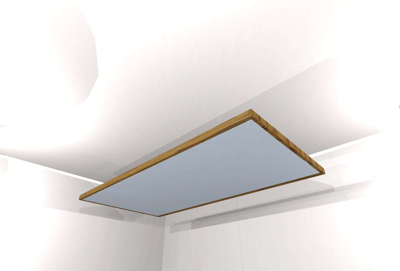 CEILING BAFFLE - Aluminum & Special Walnut