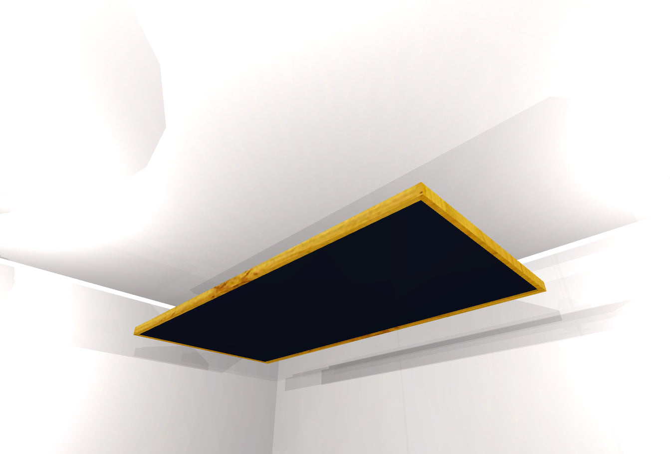 CEILING BAFFLE - Black & Golden Pecan