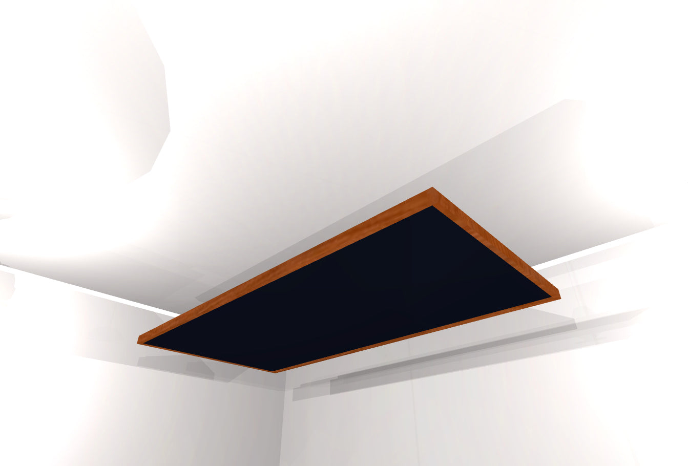 CEILING BAFFLE - Black & Gunstock
