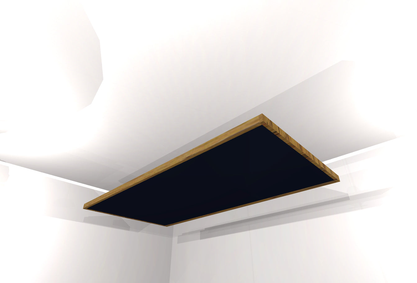 CEILING BAFFLE - Black & Special Walnut