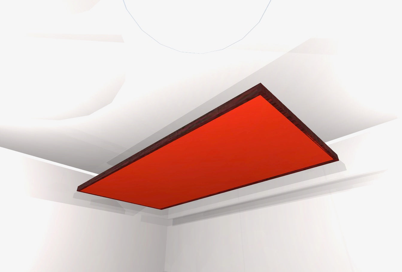CEILING BAFFLE - Cool Red & Red Mahogany