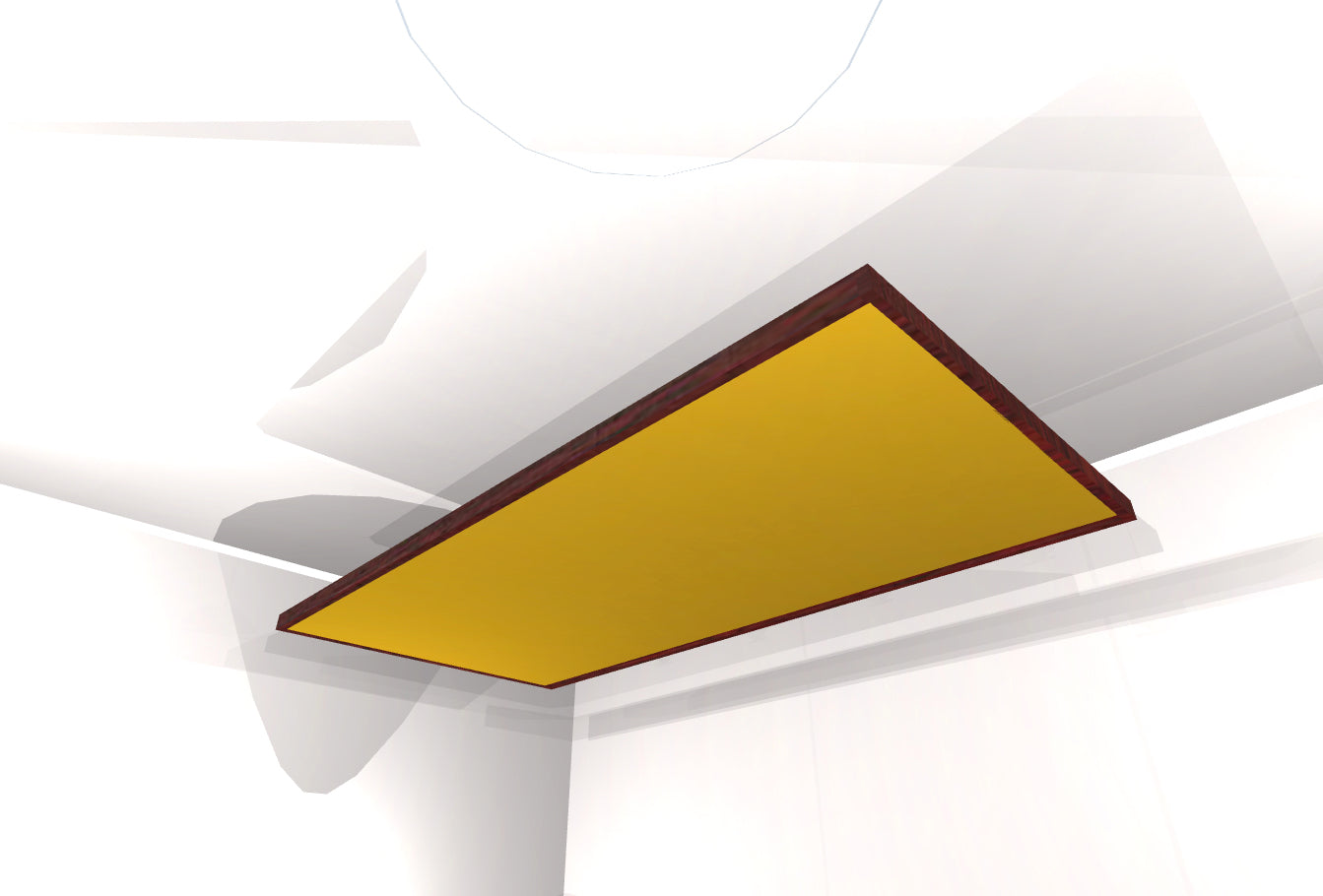 CEILING BAFFLE - Gold & Red Mahogany