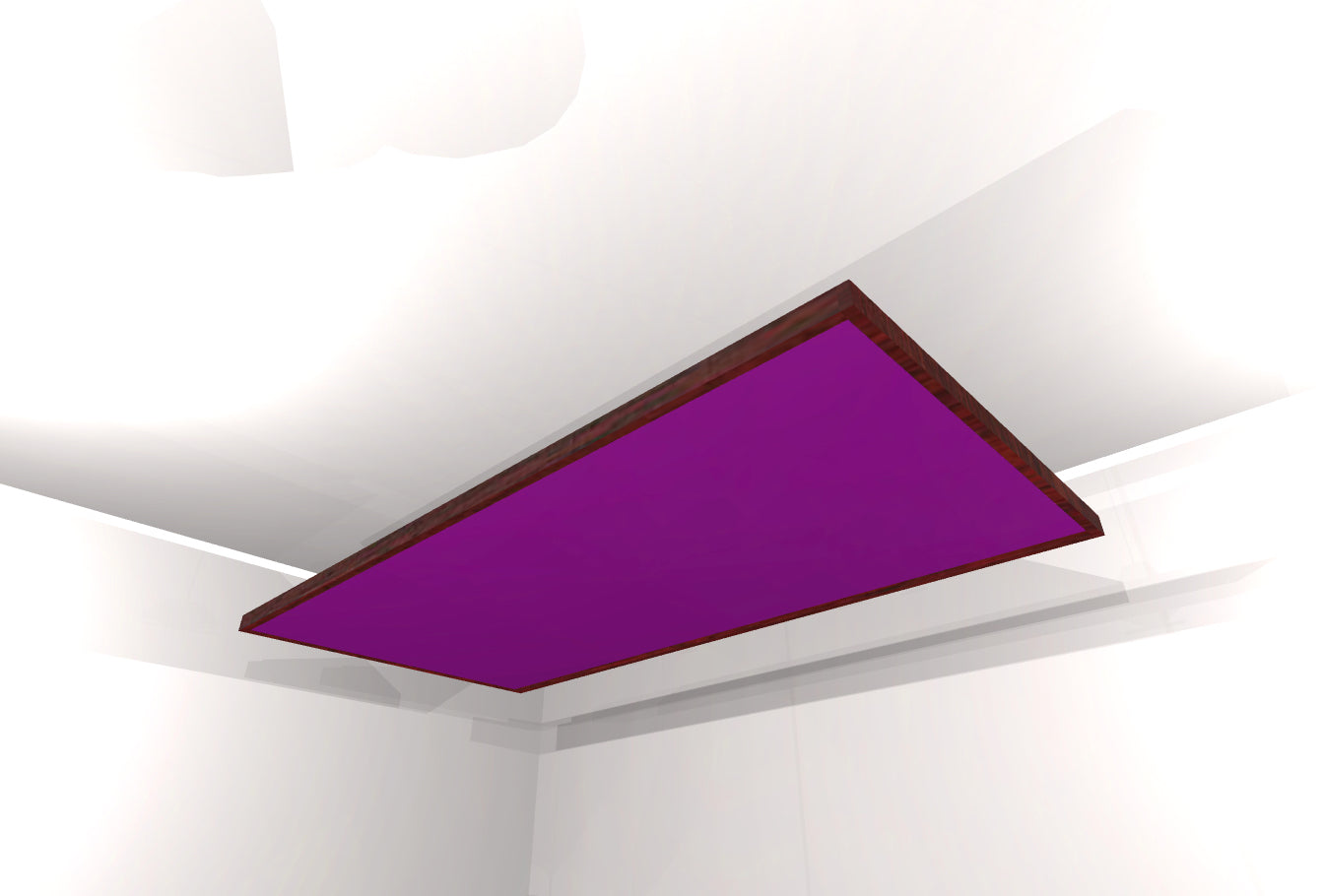 CEILING BAFFLE - Grape & Red Mahogany