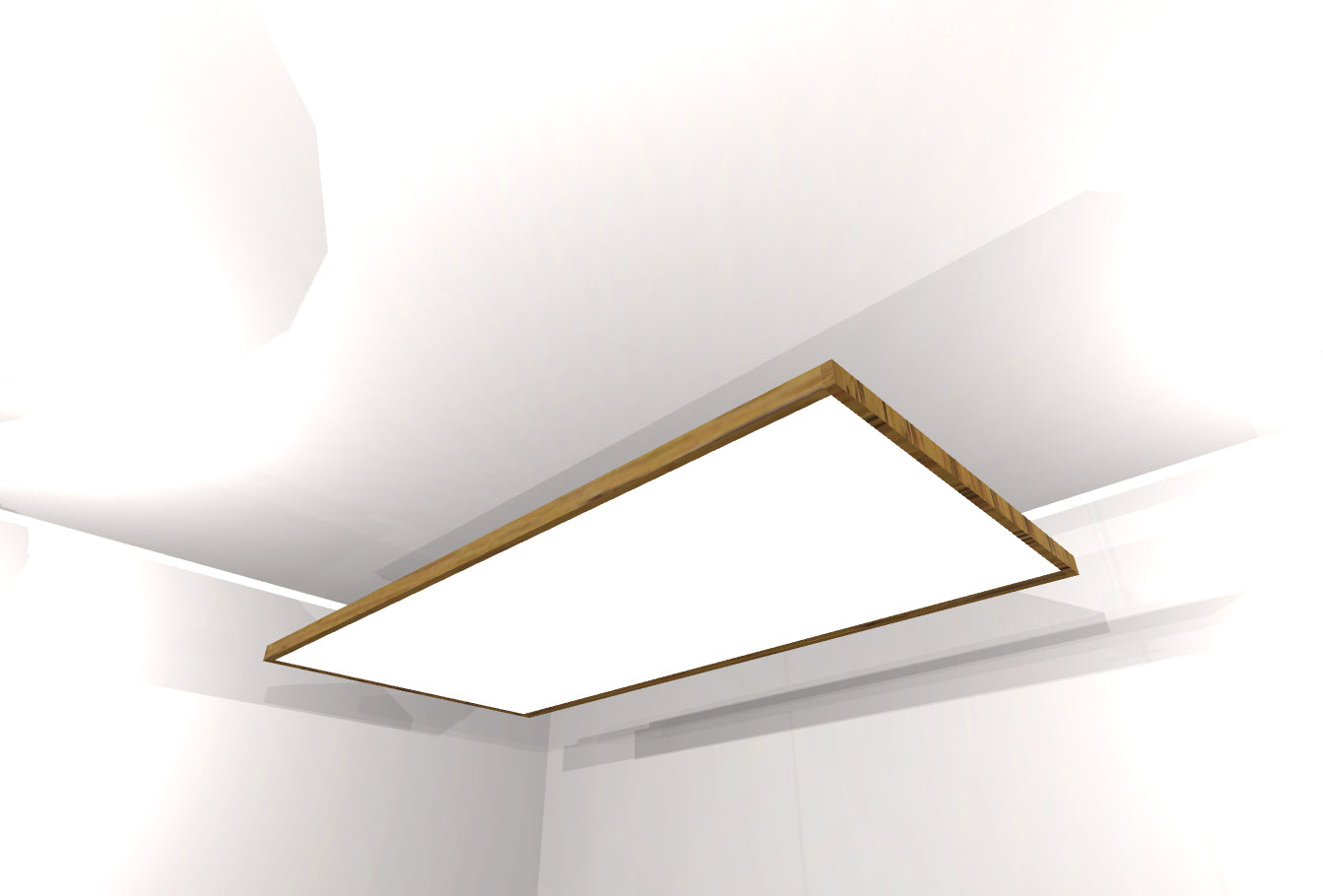 CEILING BAFFLE - White & Special Walnut