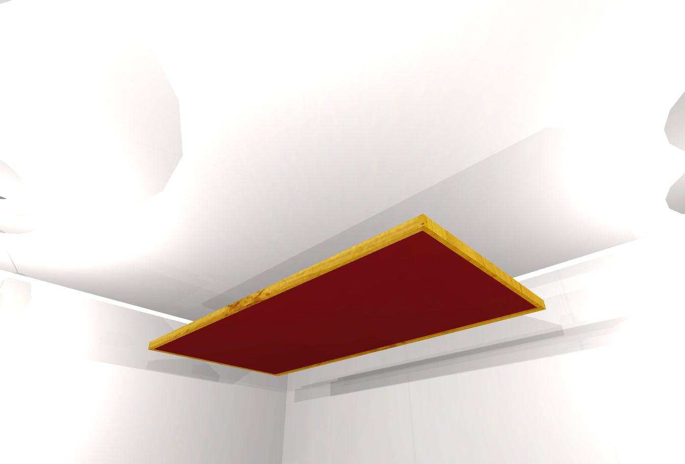 CEILING BAFFLE - Wine & Golden Pecan