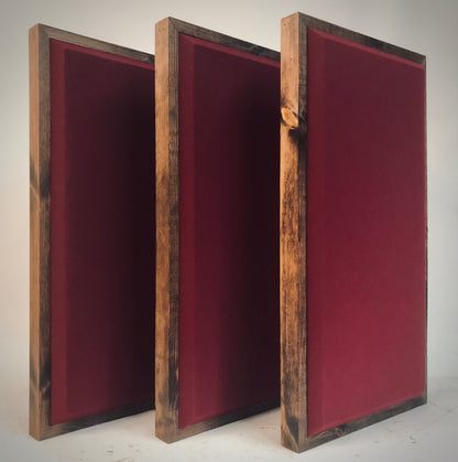 ACOUSTIC PANEL - WINE & RED MAHOGANY FRAMED