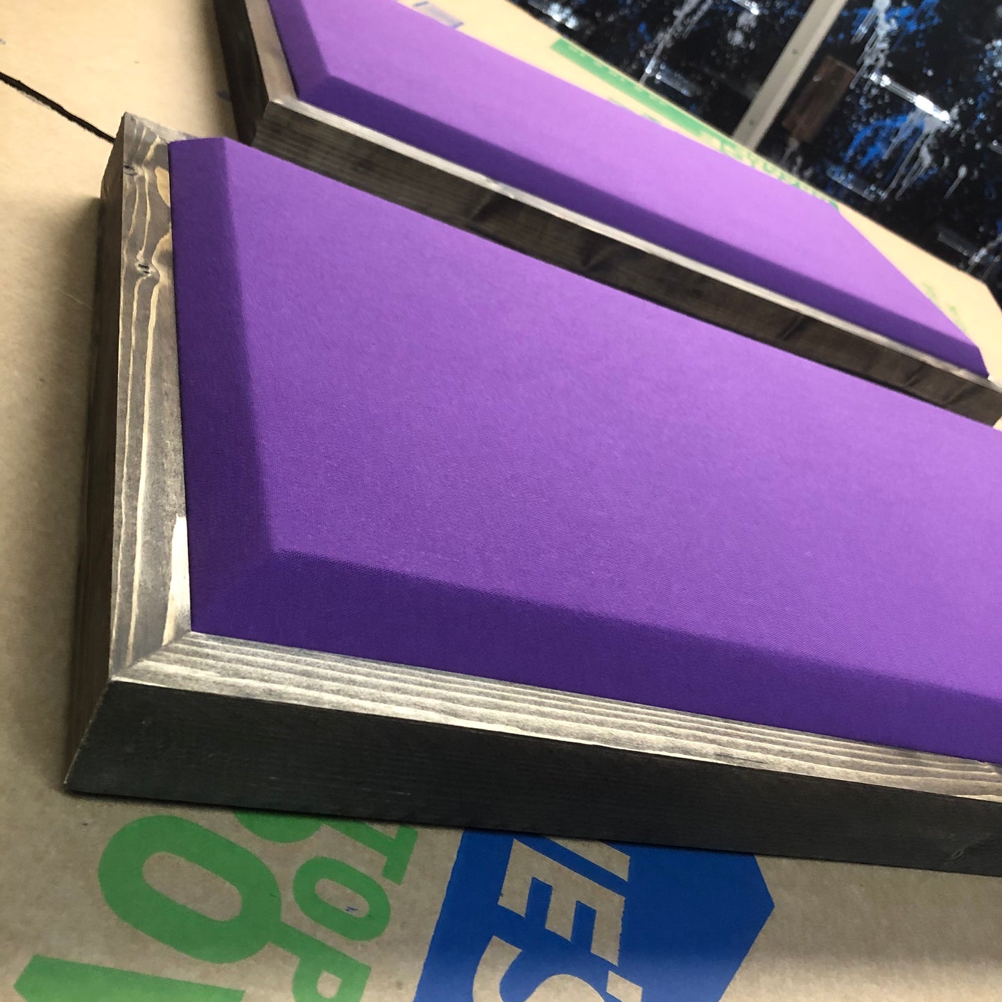 ACOUSTIC PANEL - GRAPE & SPECIAL WALNUT FRAMED