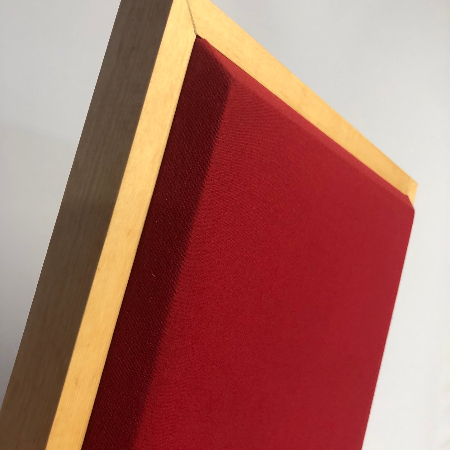 ACOUSTIC PANEL - COOL RED & GOLDEN PECAN FRAMED