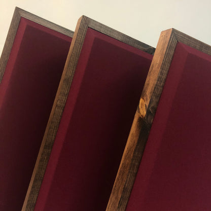 ACOUSTIC PANEL - WINE & RED MAHOGANY FRAMED