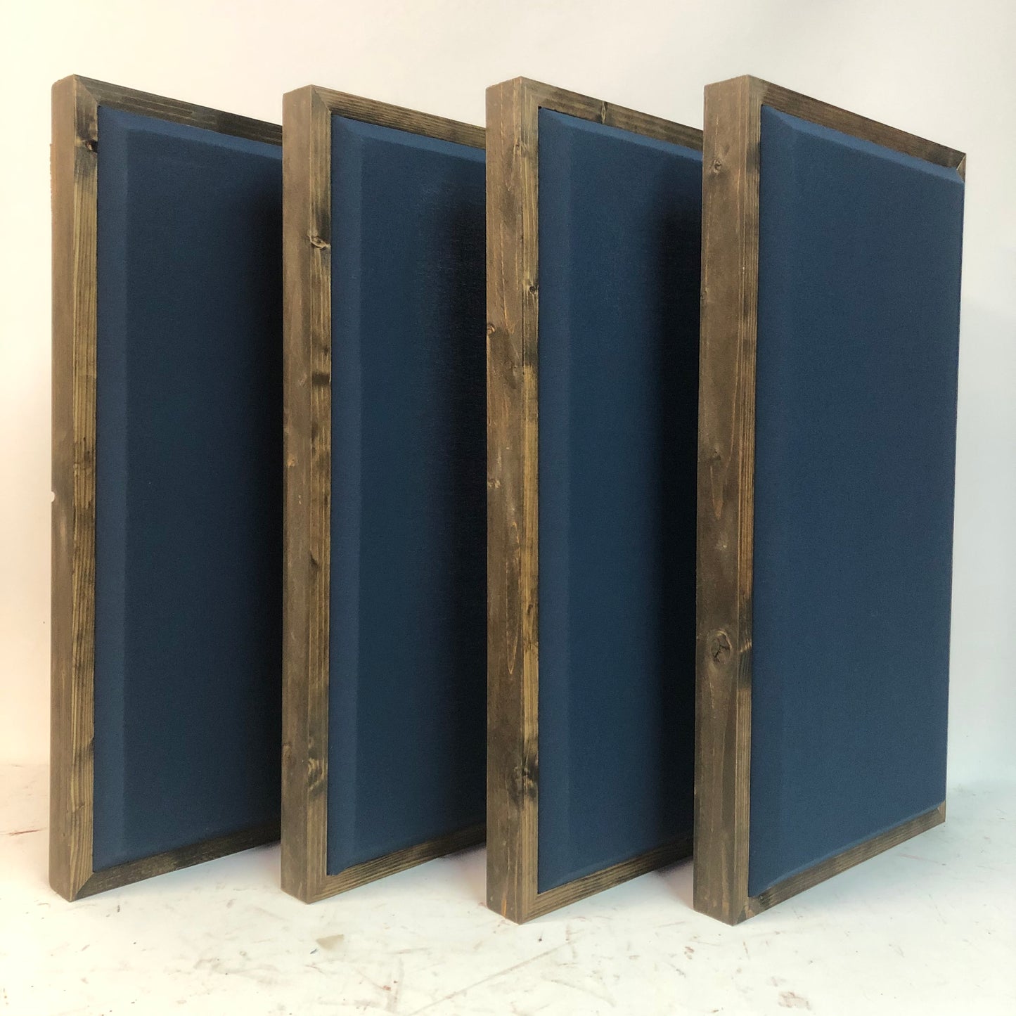 ACOUSTIC PANEL - NAVY BLUE & SPECIAL WALNUT FRAMED