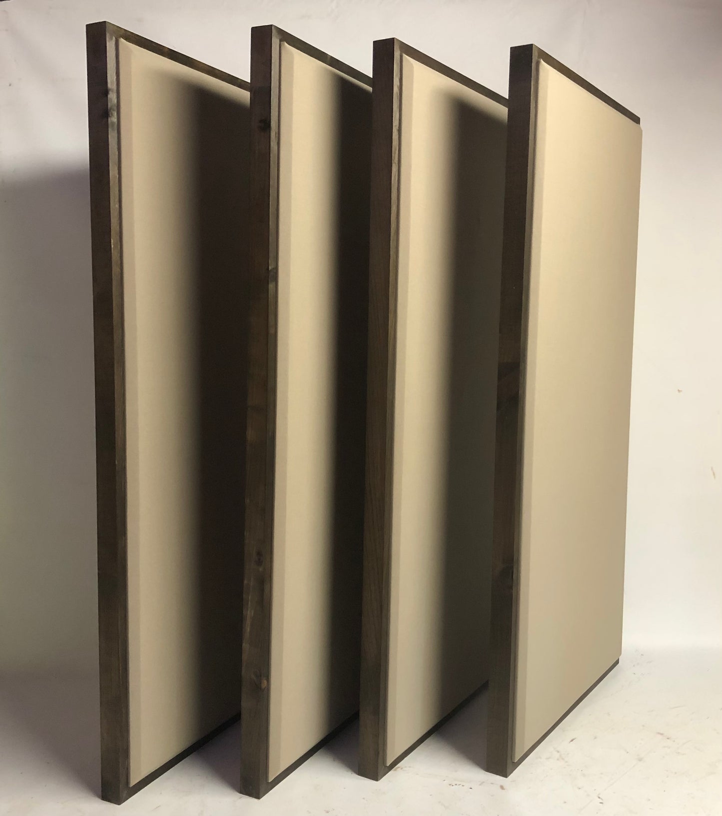 ACOUSTIC PANEL - KHAKI & SPECIAL WALNUT FRAMED