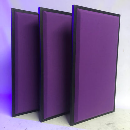 ACOUSTIC PANEL - GRAPE & BLACK WOOD FRAMED