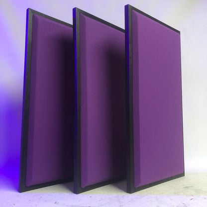 Acoustic Panels (Set of 3) Purple w/ Black Frames - 26inx14in