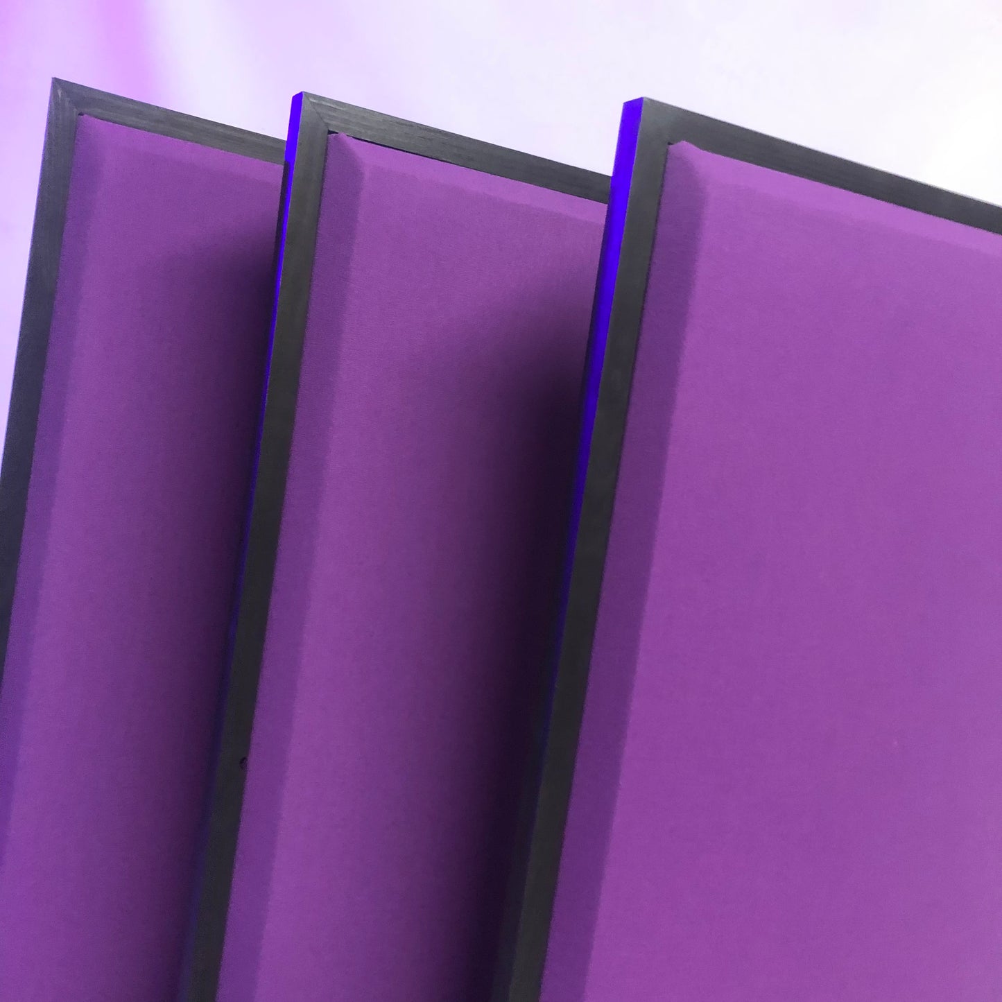 Acoustic Panels (Set of 3) Purple w/ Black Frames - 26inx14in