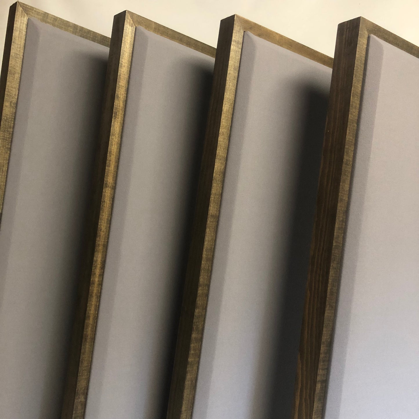 ACOUSTIC PANEL - STEEL GREY & SPECIAL WALNUT FRAMED