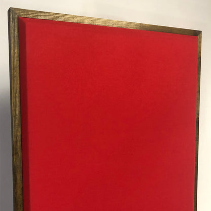 ACOUSTIC PANEL - COOL RED & SPECIAL WALNUT FRAMED