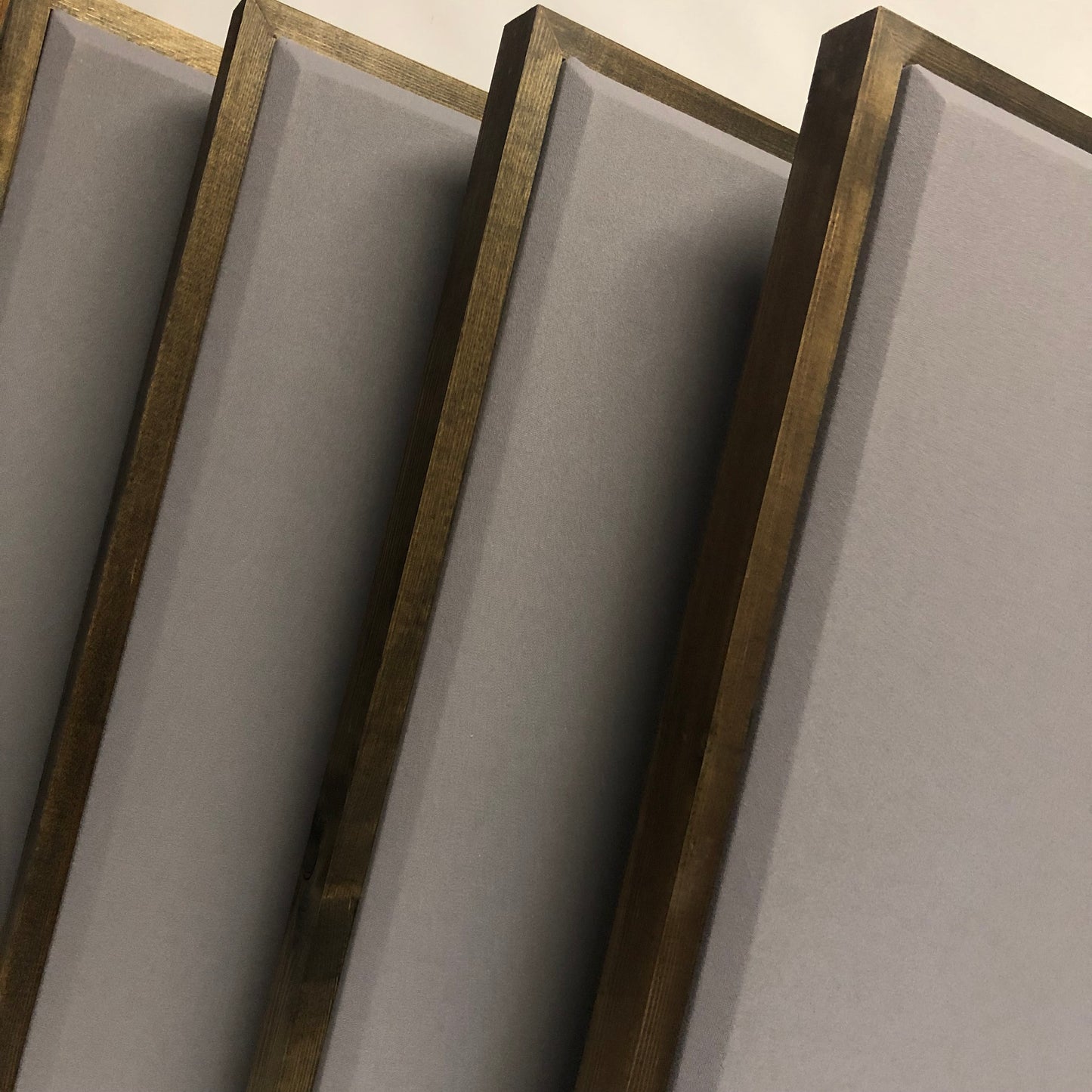 ACOUSTIC PANEL - STEEL GREY & SPECIAL WALNUT FRAMED