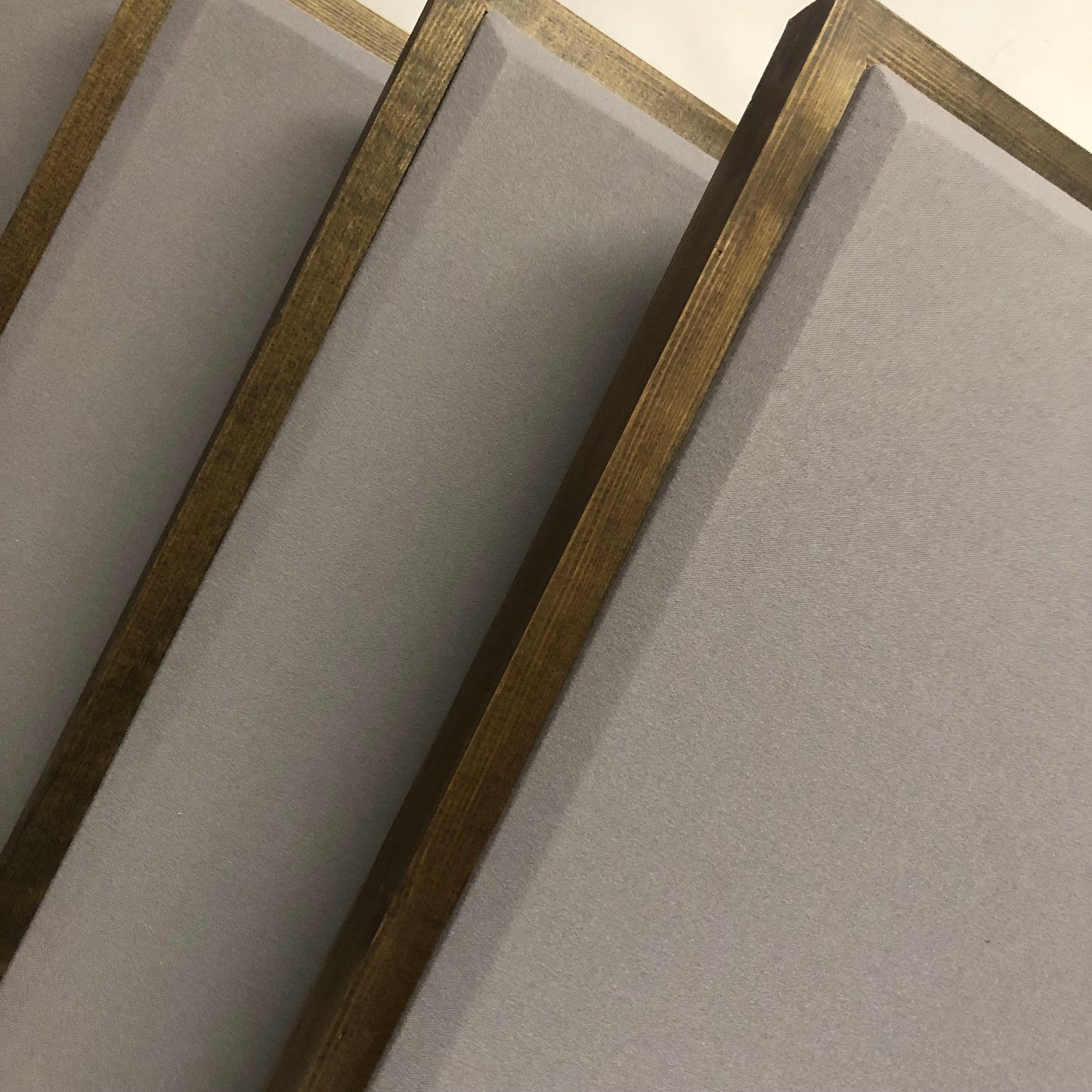 ACOUSTIC PANEL - STEEL GREY & SPECIAL WALNUT FRAMED