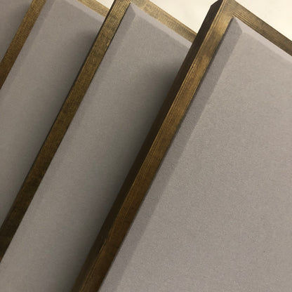 ACOUSTIC PANEL - STEEL GREY & SPECIAL WALNUT FRAMED