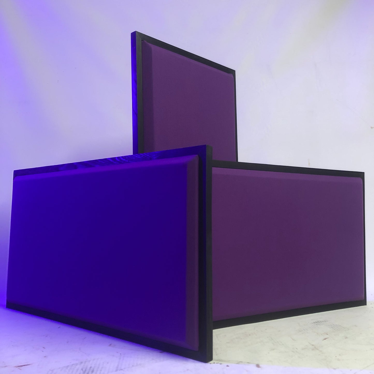 ACOUSTIC PANEL - GRAPE & BLACK WOOD FRAMED