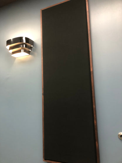ACOUSTIC PANEL - BLACK & RED MAHOGANY FRAMED
