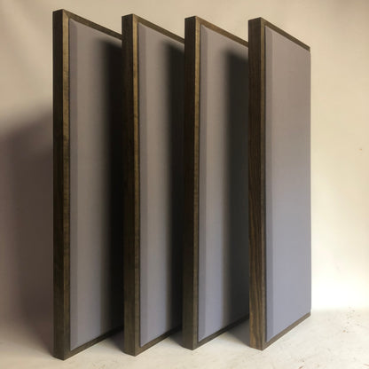 ACOUSTIC PANEL - STEEL GREY & SPECIAL WALNUT FRAMED